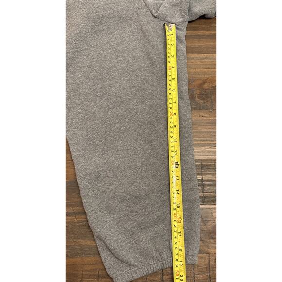 Calvin Klein Womens Joggers Gray Heather Fleece Fold Over Size M - Picture 6 of 7
